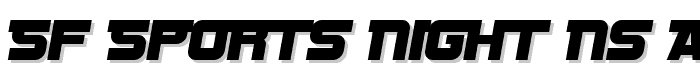 SF Sports Night NS Alternate font